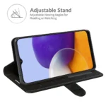 SiGN Plånboksfodral för Samsung Galaxy A22 5G - Svart - Bild 3