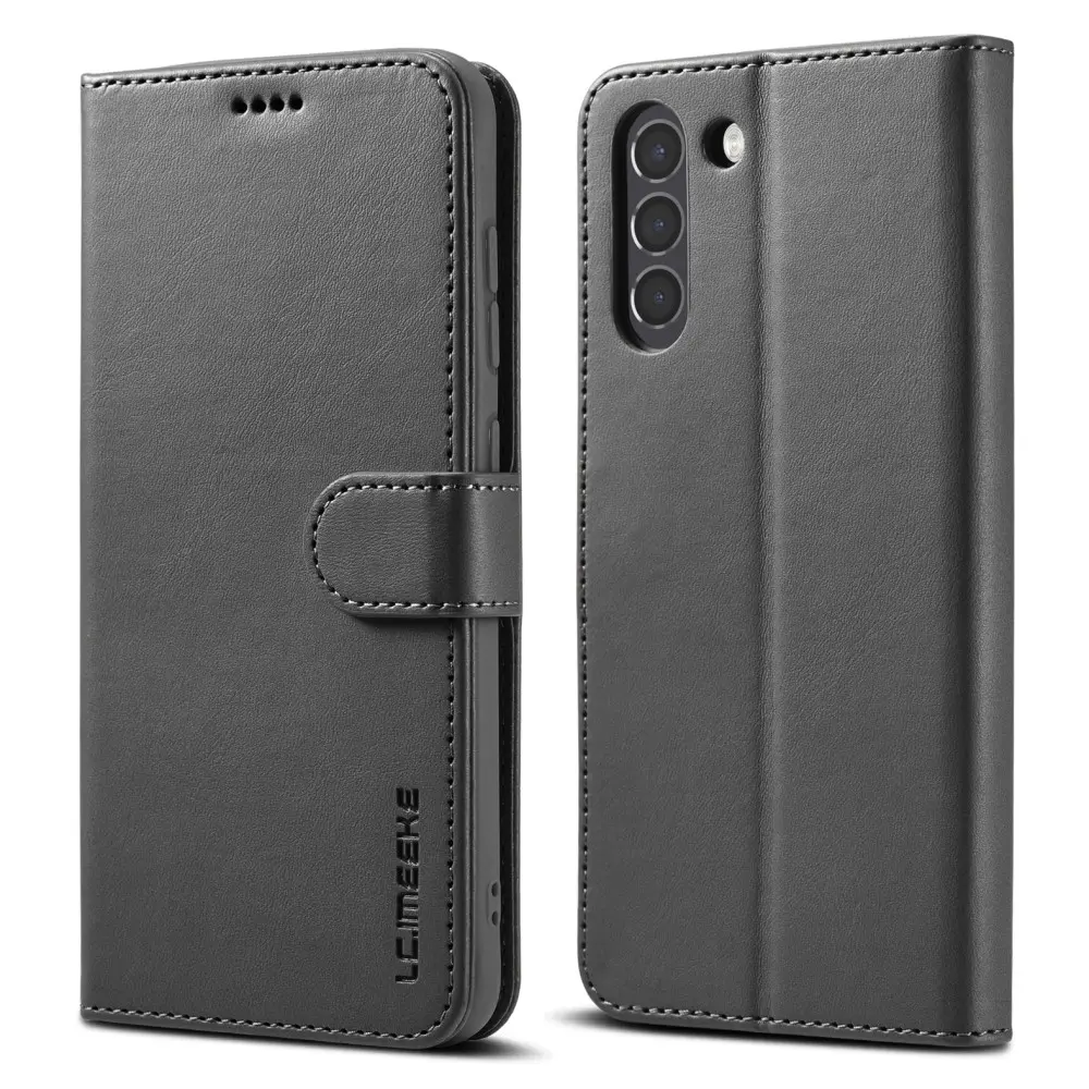 LC.IMEEKE Wallet Fodral för Samsung Galaxy S21 FE - Svart