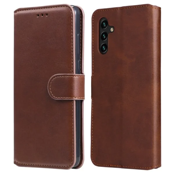 Samsung Galaxy A13 5G/ A04s 4G Classic Stand Flip fodral - Brunt