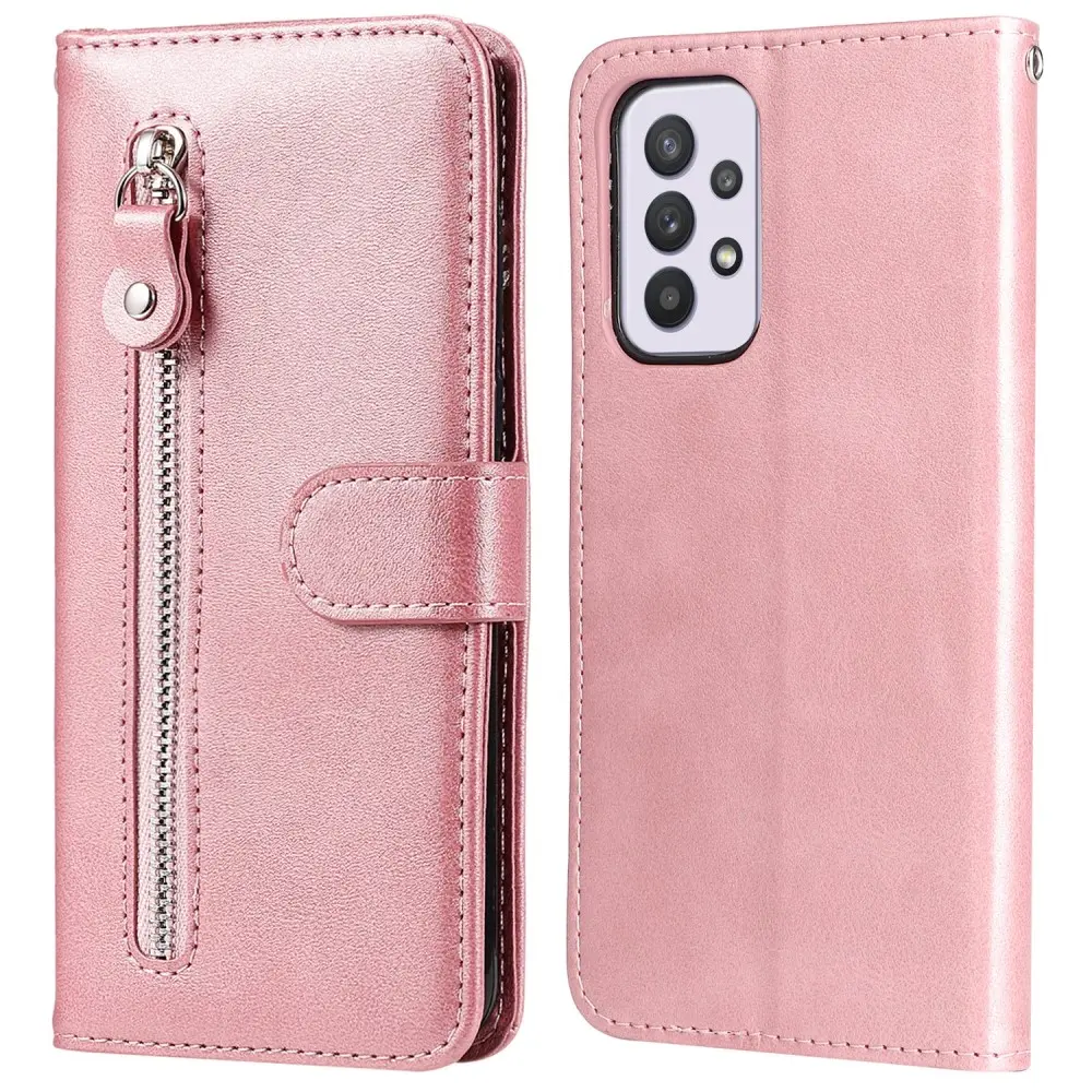 Samsung Galaxy A33 5G premium plånboksfodral - Rosé