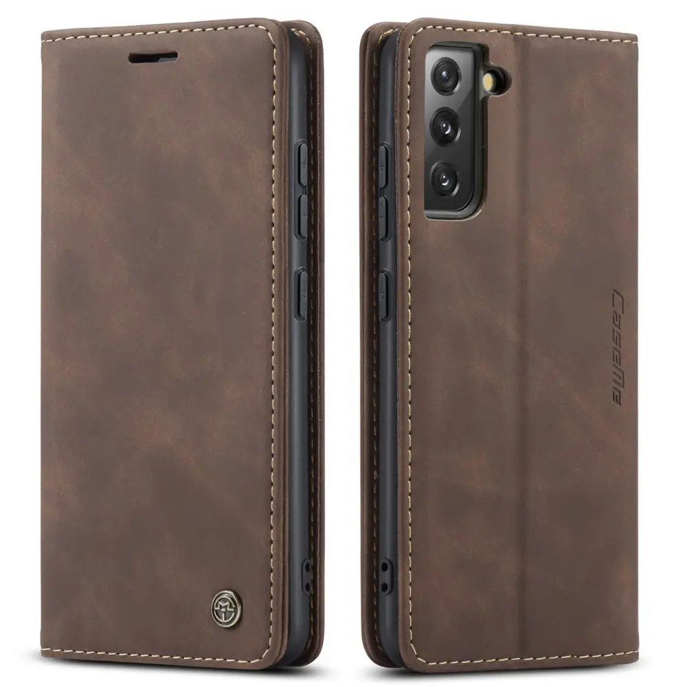 CASEME Samsung Galaxy S22 5G telefonfodral - Coffee