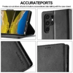 LC.IMEEKE Samsung Galaxy S22 Ultra 5G fodral - Svart - Bild 5