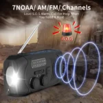 SiGN vevradio med solceller, ficklampa och 2000mAh powerbank - Bild 5