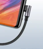 UGREEN USB-A till vinklad USB-C-kabel, 1m - Space Grey - Bild 5