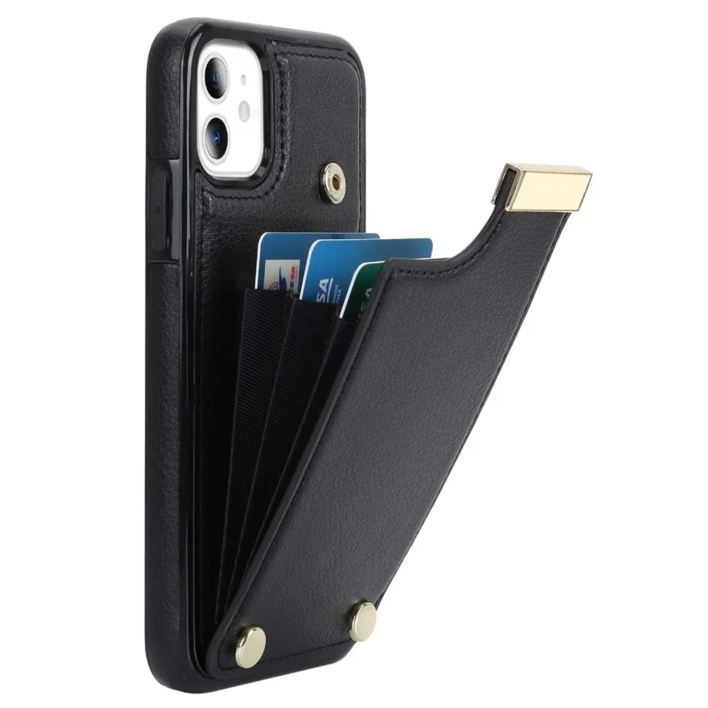 iPhone 11 Skal med korthållare - Svart