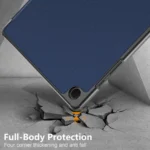 Samsung Galaxy Tab A9 Plus trifold fodral med stativ - Blå - Bild 9