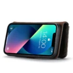 DG.MING Premium Plånboksfodral för iPhone 14 - Grå - Bild 3