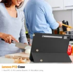 Lenovo Tab P12 Skal med Tri-fold Stativ - Svart - Bild 6