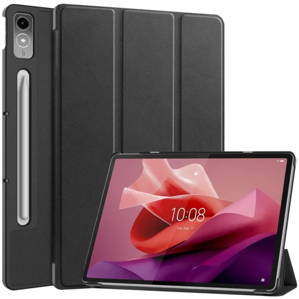 Lenovo Tab P12 Skal med Tri-fold Stativ - Svart