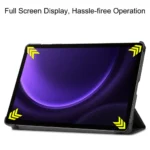 Samsung Galaxy Tab S9 FE / S10 FE Skal med Tri-fold stativ - Svart - Bild 5
