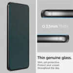 Spigen Samsung Galaxy S22 skärmskydd i härdat glas Glas.Tr "Ez Fit", 2-pack - Bild 6