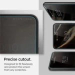 Spigen Samsung Galaxy S22 skärmskydd i härdat glas Glas.Tr "Ez Fit", 2-pack - Bild 5