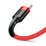 Baseus Cafule USB-C till USB-C, QC 3.0, USB-C PD, 3A 2 m - Röd - Bild 6