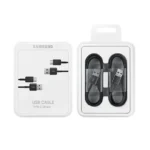 Samsung USB-A till USB-C kabel 2st, 1.5m - Svart - Bild 2