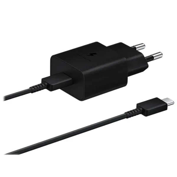 Samsung USB-C Snabbladdare & USB-C Kabel, 15W - Svart