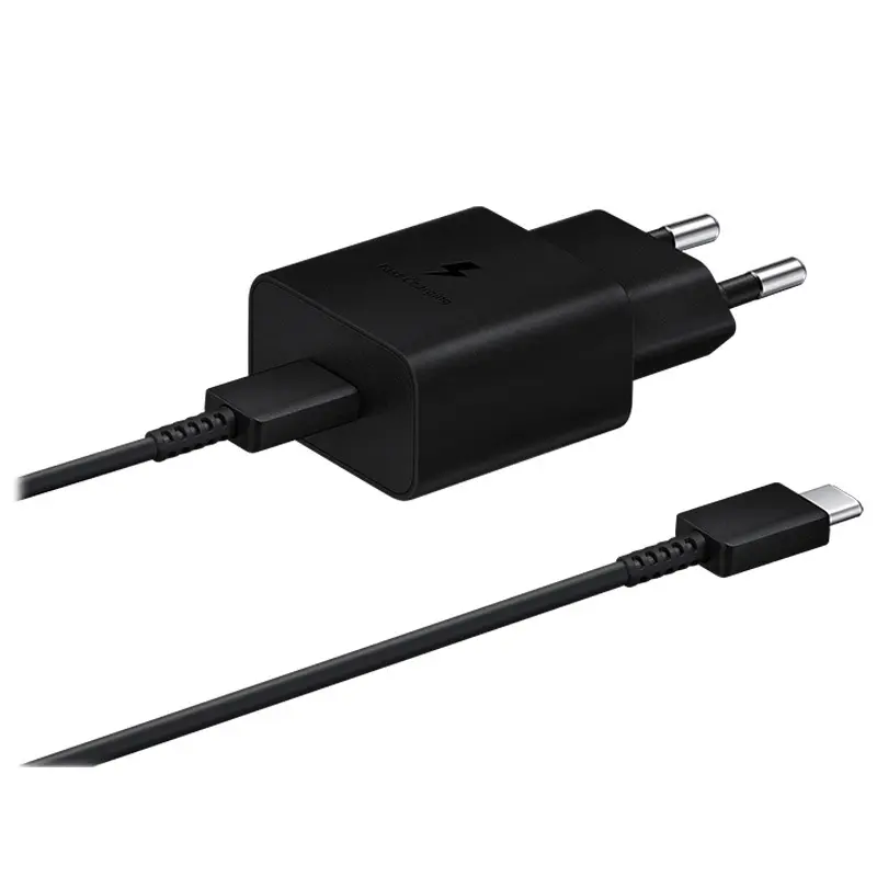 Samsung USB-C Snabbladdare & USB-C Kabel, 15W - Svart