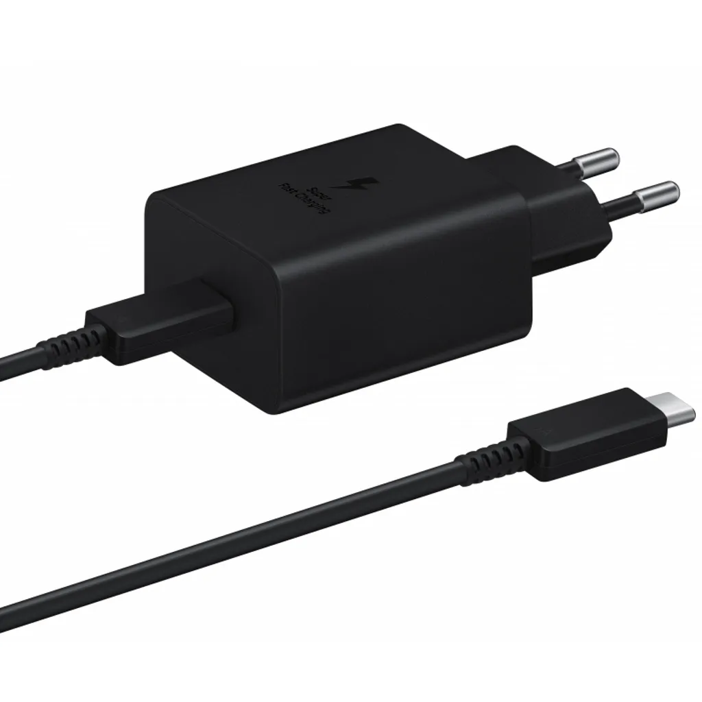 Samsung 45W PD USB-C Snabbladdare med USB-C-kabel - Svart