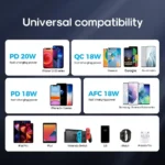 SiGN Magnetisk Trådlös Powerbank för iPhone 10000mAh, USB-C, USB-A – Svart - Bild 3