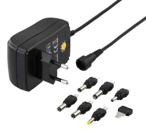 Deltaco Universal Nätadapter 3-12V - Svart