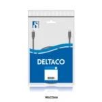 USB 2.0 Kabel Typ A till Micro B 0.5m – Laddning & Data – Svart - Bild 2