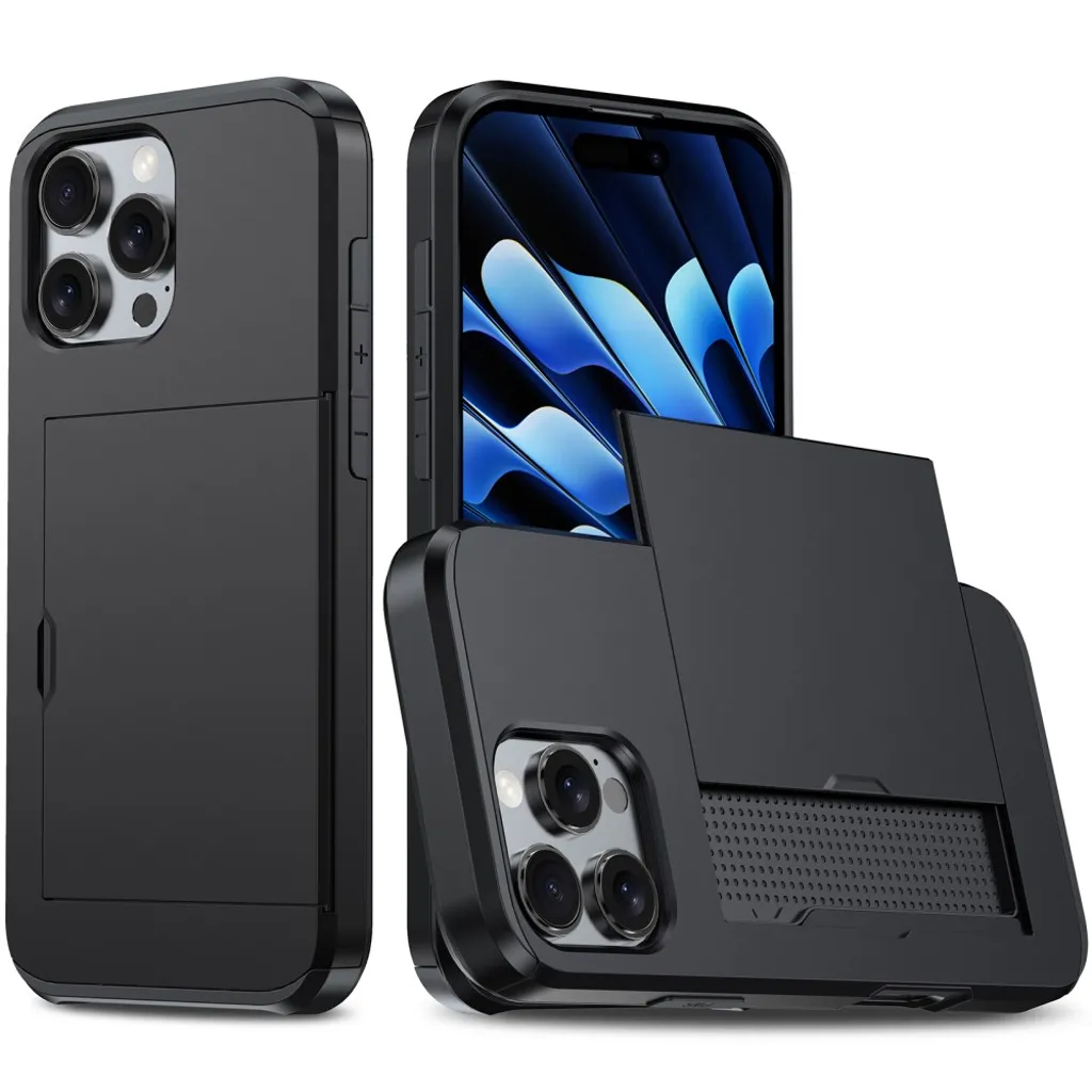 iPhone 16 Pro Skal med kortplats - Svart