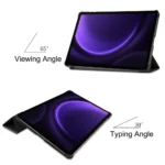Samsung Galaxy Tab S9 FE / S10 FE Skal med Tri-fold stativ - Svart - Bild 4