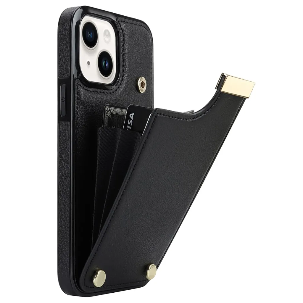iPhone 13 Skal med korthållare - Svart