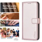 BINFEN COLOR BF17 Flipfodral till Galaxy A55 5G PU-läder – Rose Gold - Bild 4