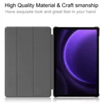 Samsung Galaxy Tab S9 FE / S10 FE Skal med Tri-fold stativ - Svart - Bild 3